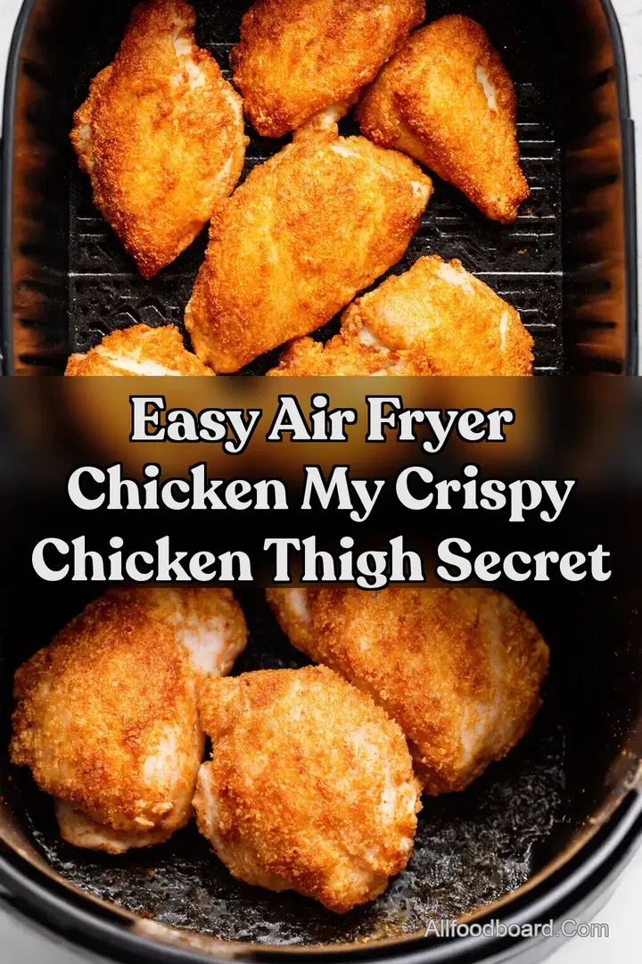 Easy Air Fryer Chicken My Crispy Chicken Thigh Secret : PIN FOR LATER Easy Air Fryer Chicken My Crispy Chicken Thigh Secret