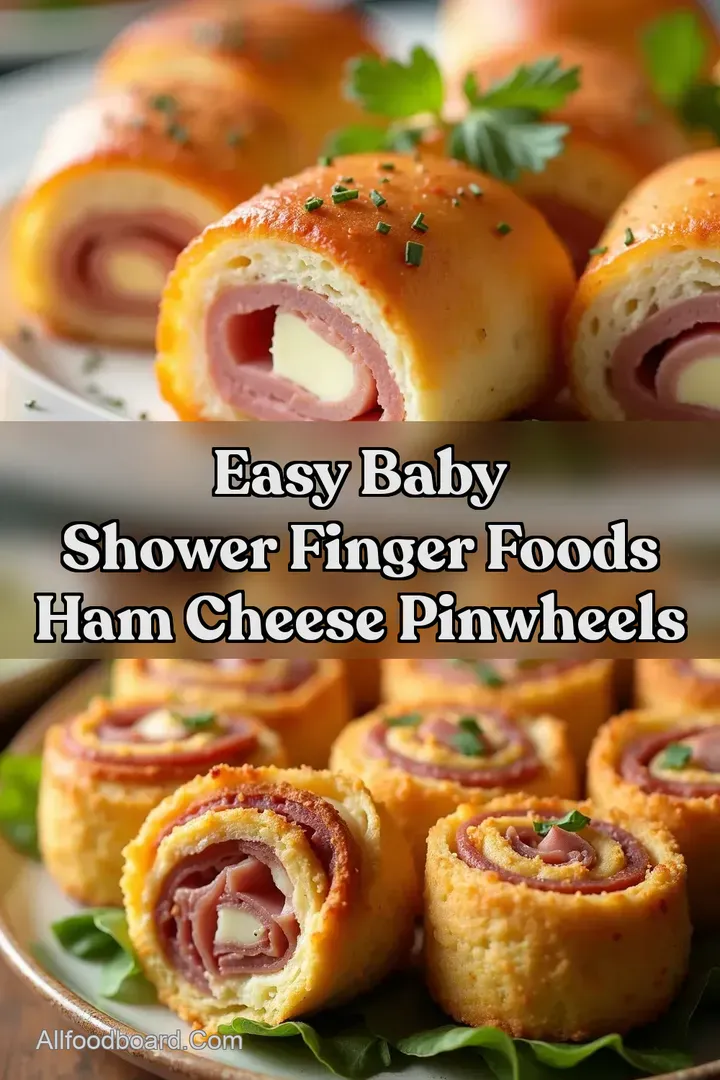 Easy Baby Shower Finger Foods Ham Cheese Pinwheels