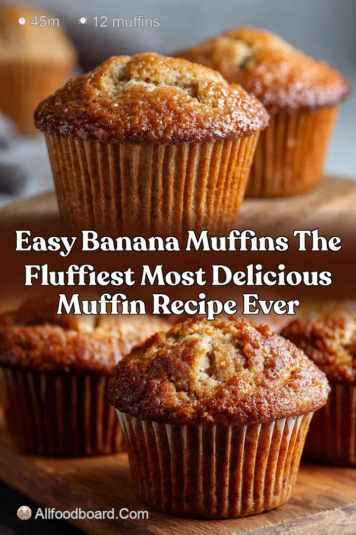 Easy Banana Muffins The Fluffiest Most Delicious Muffin Recipe Ever