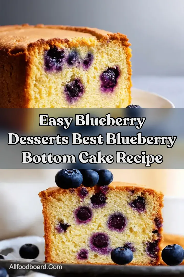 Easy Blueberry Desserts Best Blueberry Bottom Cake Recipe