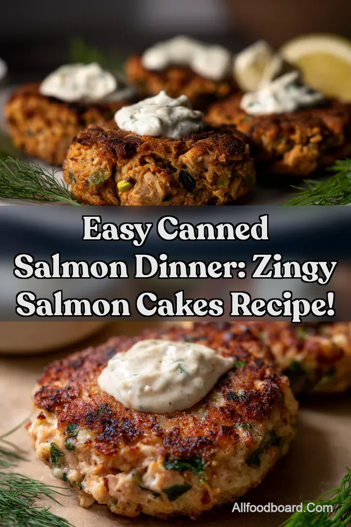 Easy Canned Salmon Dinner: Zingy Salmon Cakes Recipe! : PIN FOR LATER Easy Canned Salmon Dinner: Zingy Salmon Cakes Recipe!