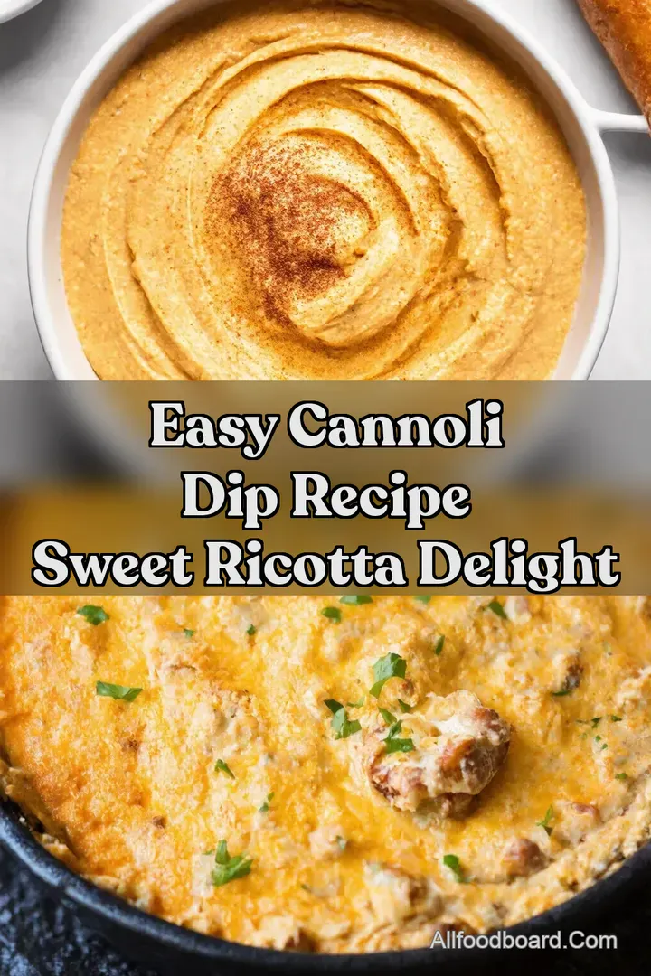Easy Cannoli Dip Recipe Sweet Ricotta Delight