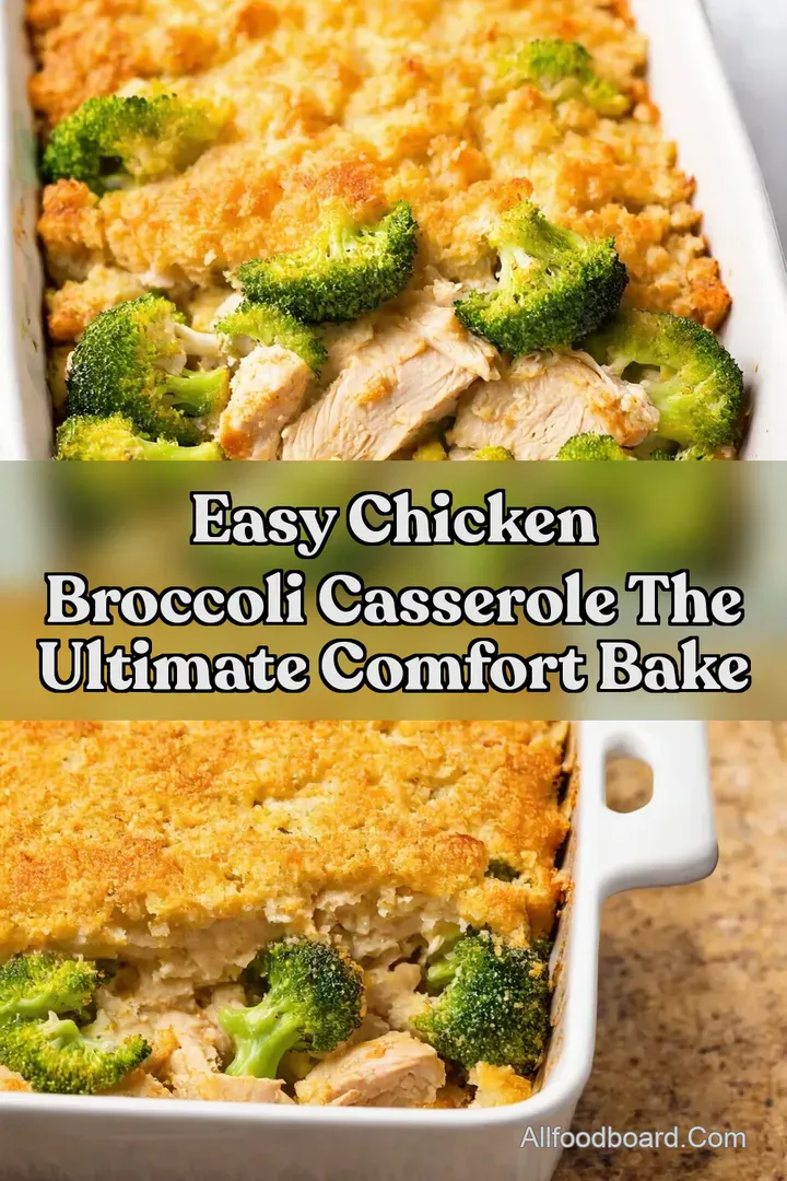 Easy Chicken Broccoli Casserole The Ultimate Comfort Bake