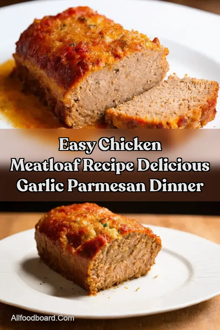 Easy Chicken Meatloaf Recipe Delicious Garlic Parmesan Dinner