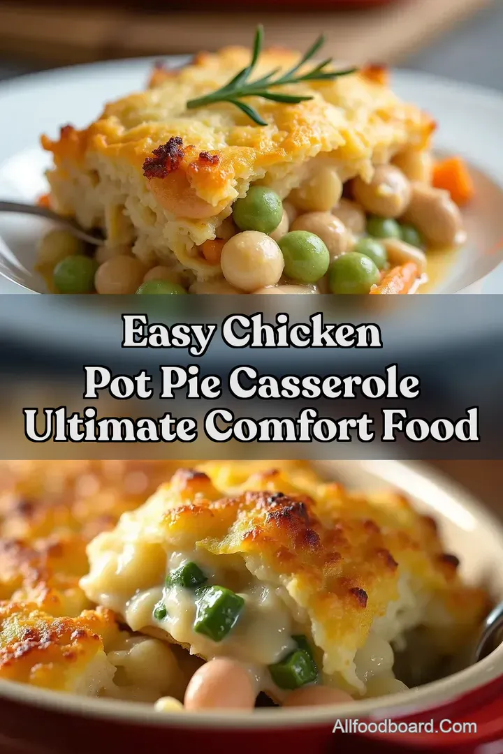 Easy Chicken Pot Pie Casserole Ultimate Comfort Food