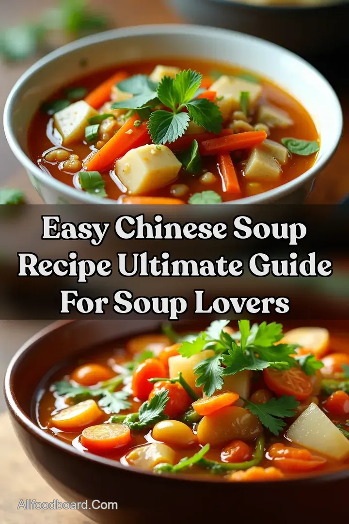 Easy Chinese Soup Recipe Ultimate Guide for Soup Lovers