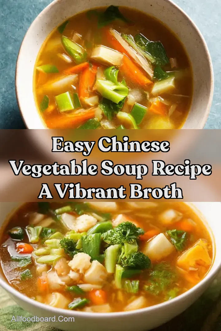 Easy Chinese Vegetable Soup Recipe A Vibrant Broth