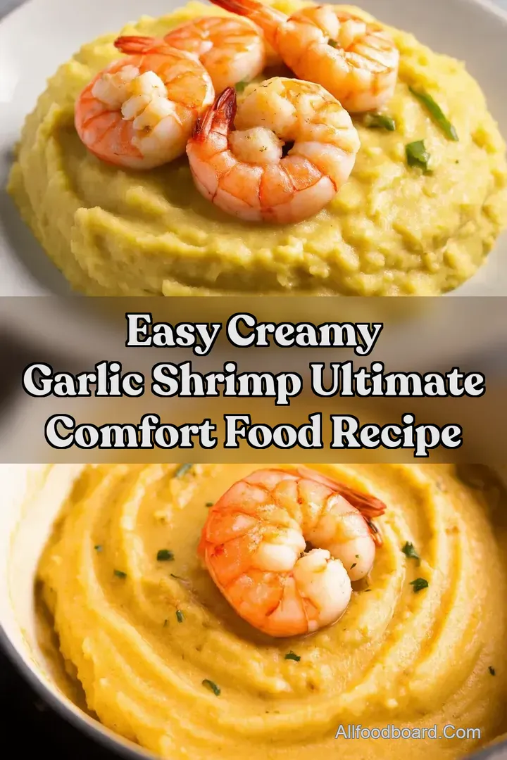 Easy Creamy Garlic Shrimp Ultimate Comfort Food Recipe : PIN FOR LATER Easy Creamy Garlic Shrimp Ultimate Comfort Food Recipe