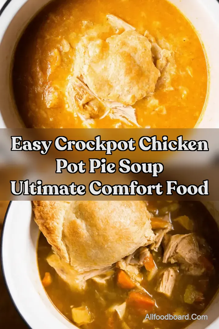 Easy Crockpot Chicken Pot Pie Soup Ultimate Comfort Food : PIN FOR LATER Easy Crockpot Chicken Pot Pie Soup Ultimate Comfort Food