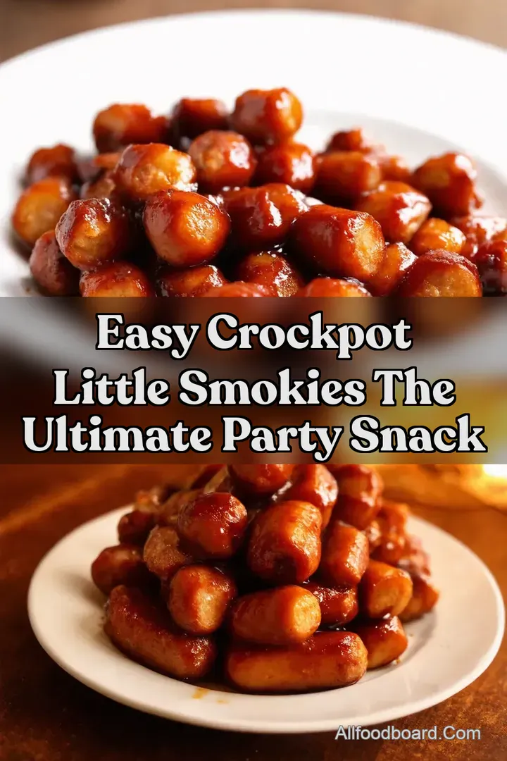 Easy Crockpot Little Smokies The Ultimate Party Snack : PIN FOR LATER Easy Crockpot Little Smokies The Ultimate Party Snack