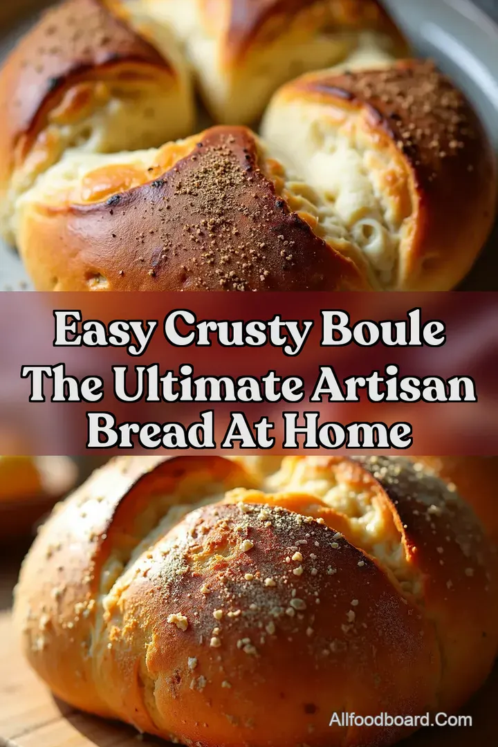 Easy Crusty Boule The Ultimate Artisan Bread at Home