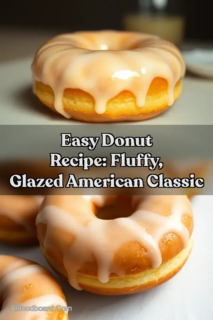 Easy Donut Recipe: Fluffy Glazed American Classic : PIN FOR LATER Easy Donut Recipe: Fluffy Glazed American Classic