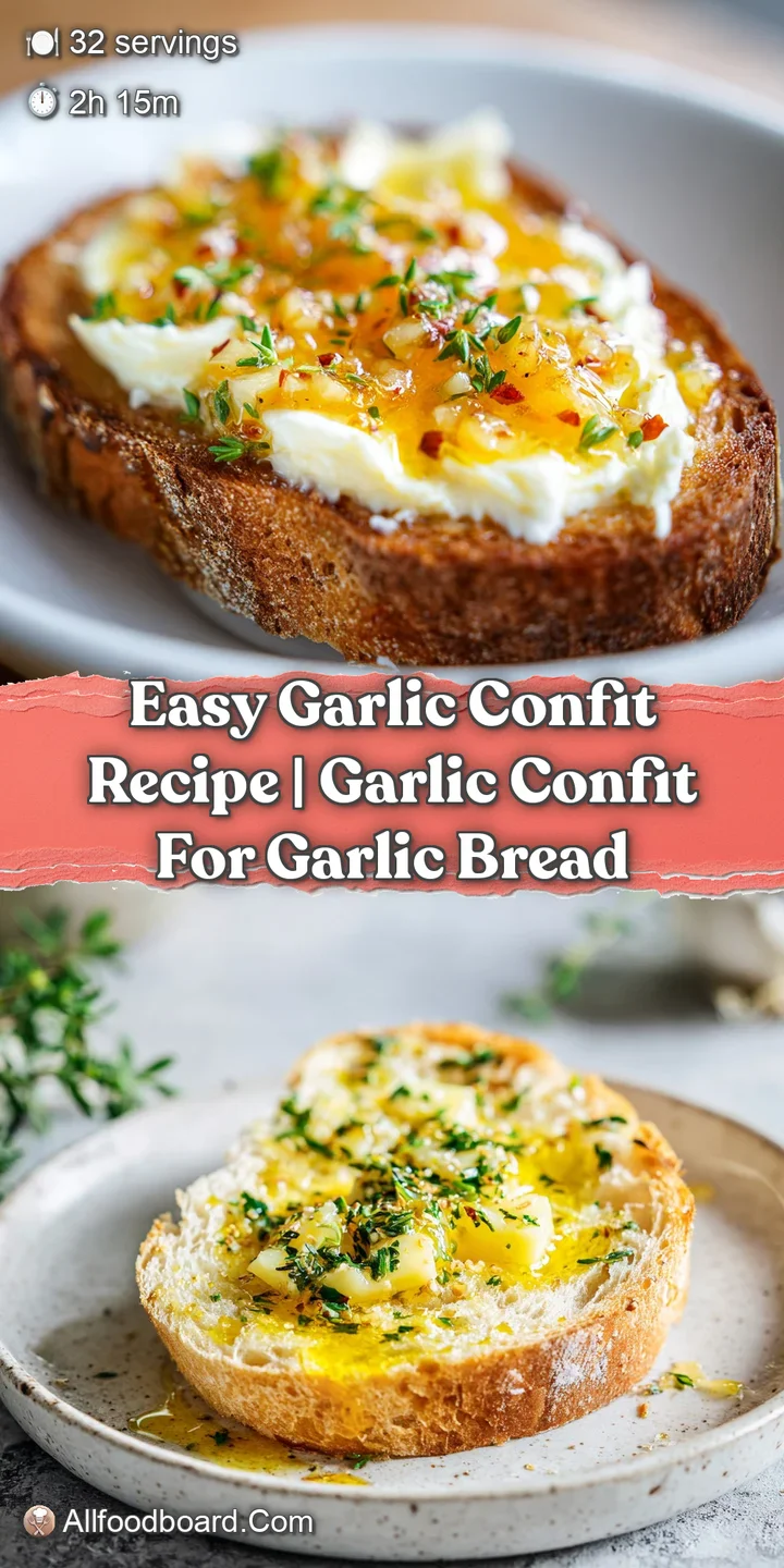 Close-up of glistening, melt-in-your-mouth garlic cloves, infused with aromatic herbs.