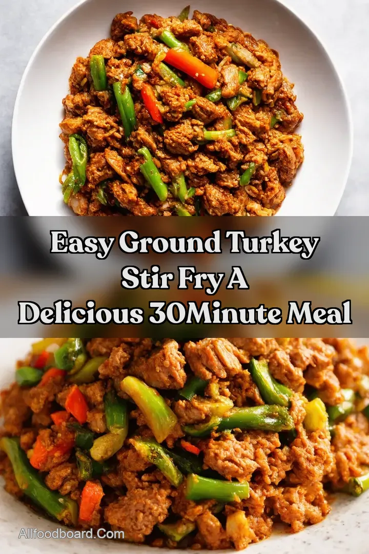 Easy Ground Turkey Stir Fry A Delicious 30Minute Meal : PIN FOR LATER Easy Ground Turkey Stir Fry A Delicious 30Minute Meal