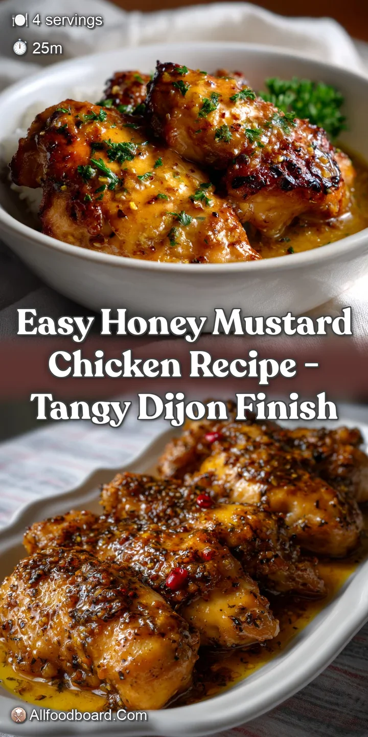 Close-up of succulent chicken coated in a glossy, amber glaze. The glistening surface and juicy textures are contrasted wi...