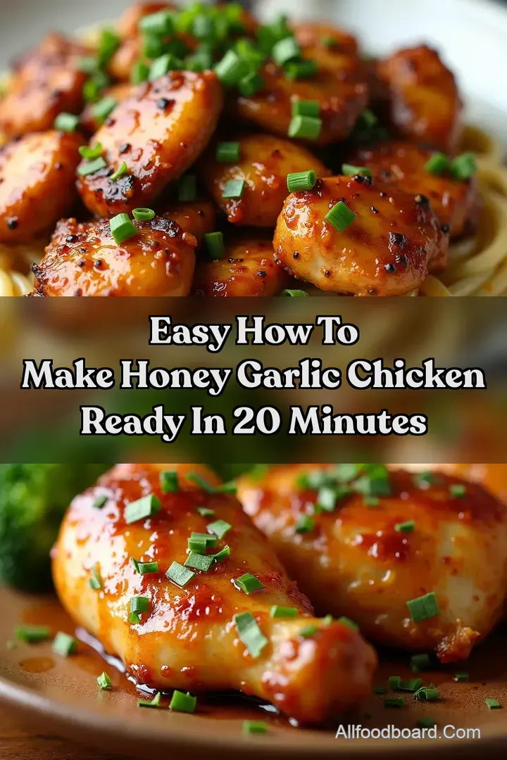 Easy How To Make Honey Garlic Chicken Ready in 20 Minutes