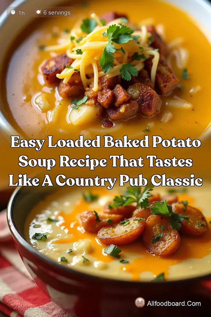 Easy Loaded Baked Potato Soup Recipe That Tastes Like a Country Pub Classic