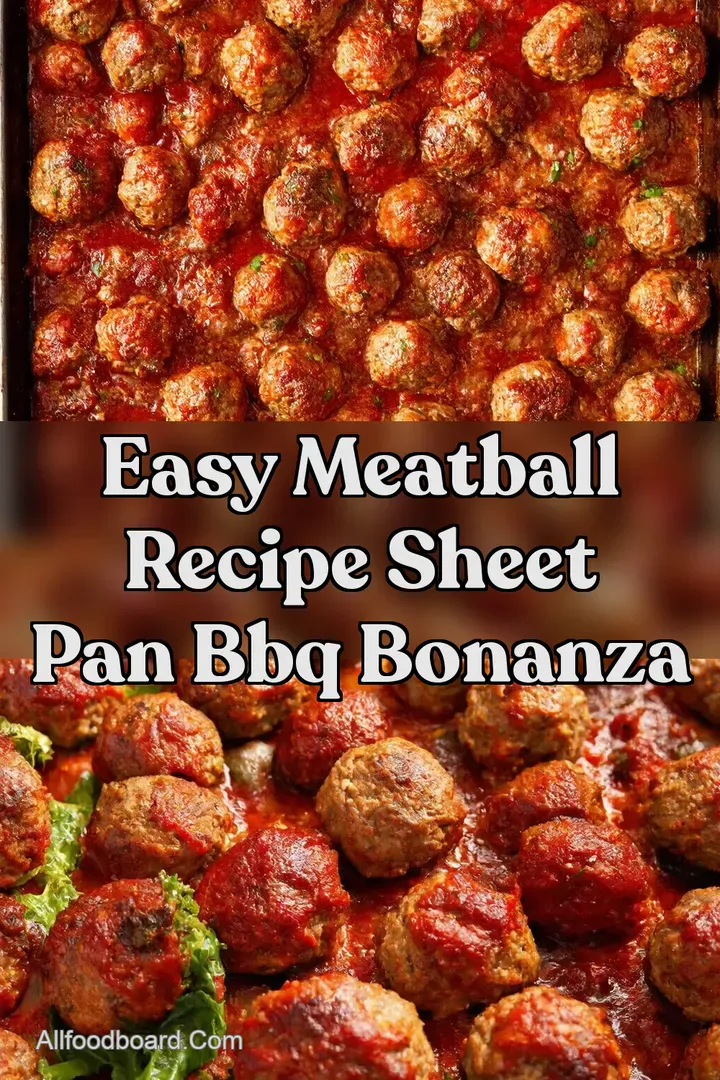 Easy Meatball Recipe Sheet Pan BBQ Bonanza