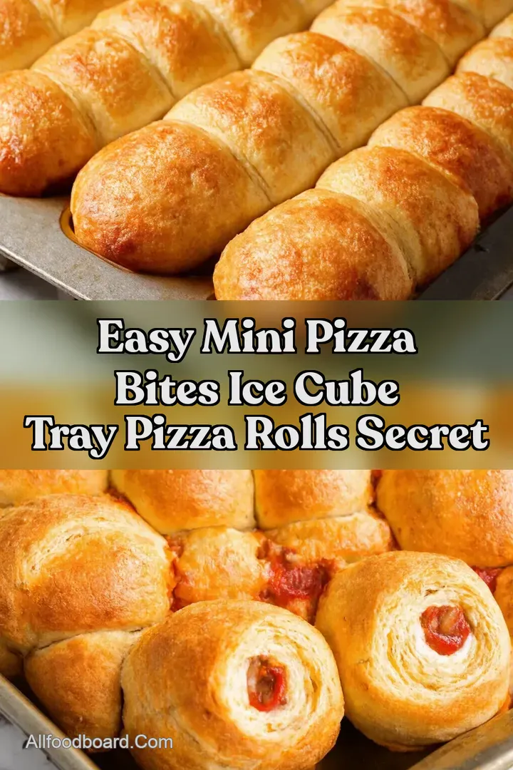 Easy Mini Pizza Bites Ice Cube Tray Pizza Rolls Secret