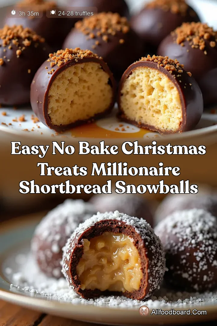 Easy No Bake Christmas Treats Millionaire Shortbread Snowballs