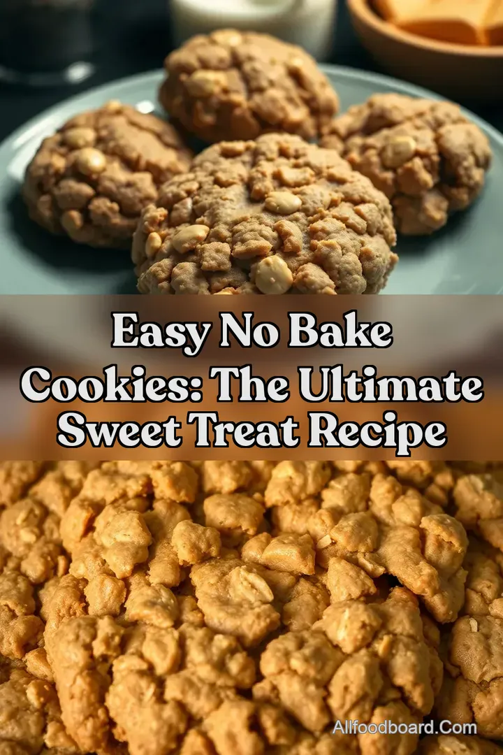 Easy No Bake Cookies: The Ultimate Sweet Treat Recipe