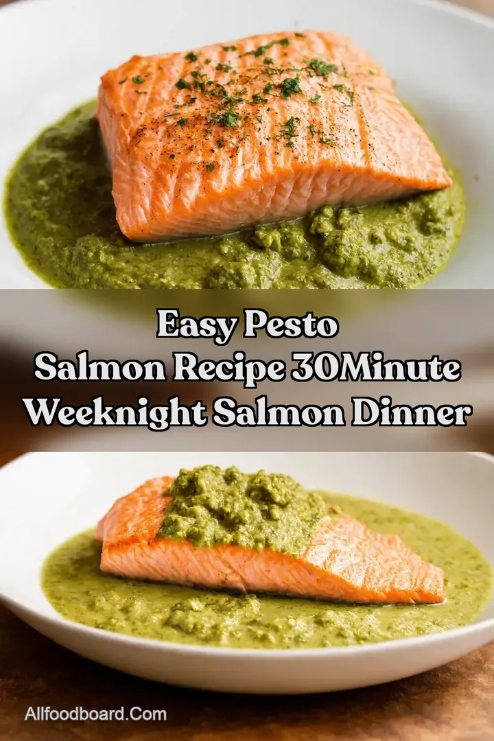 Easy Pesto Salmon Recipe 30Minute Weeknight Salmon Dinner : PIN FOR LATER Easy Pesto Salmon Recipe 30Minute Weeknight Salmon Dinner