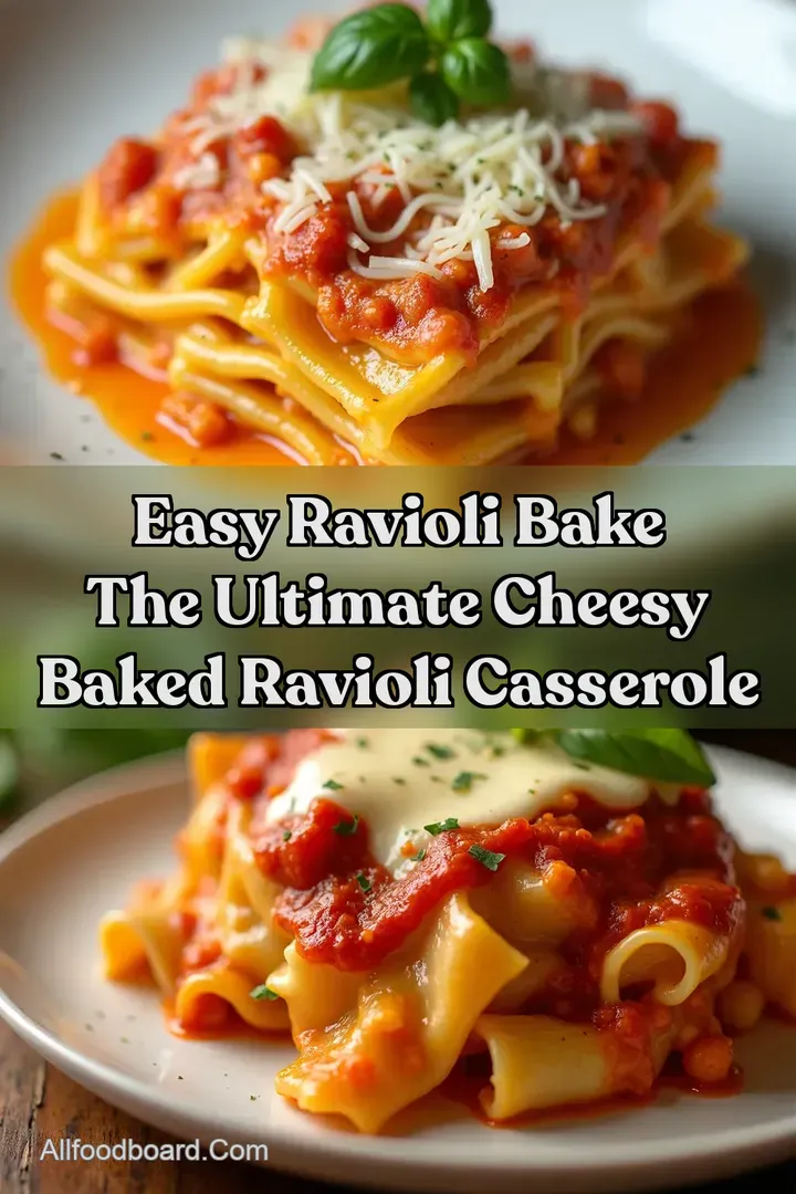 Easy Ravioli Bake The Ultimate Cheesy Baked Ravioli Casserole