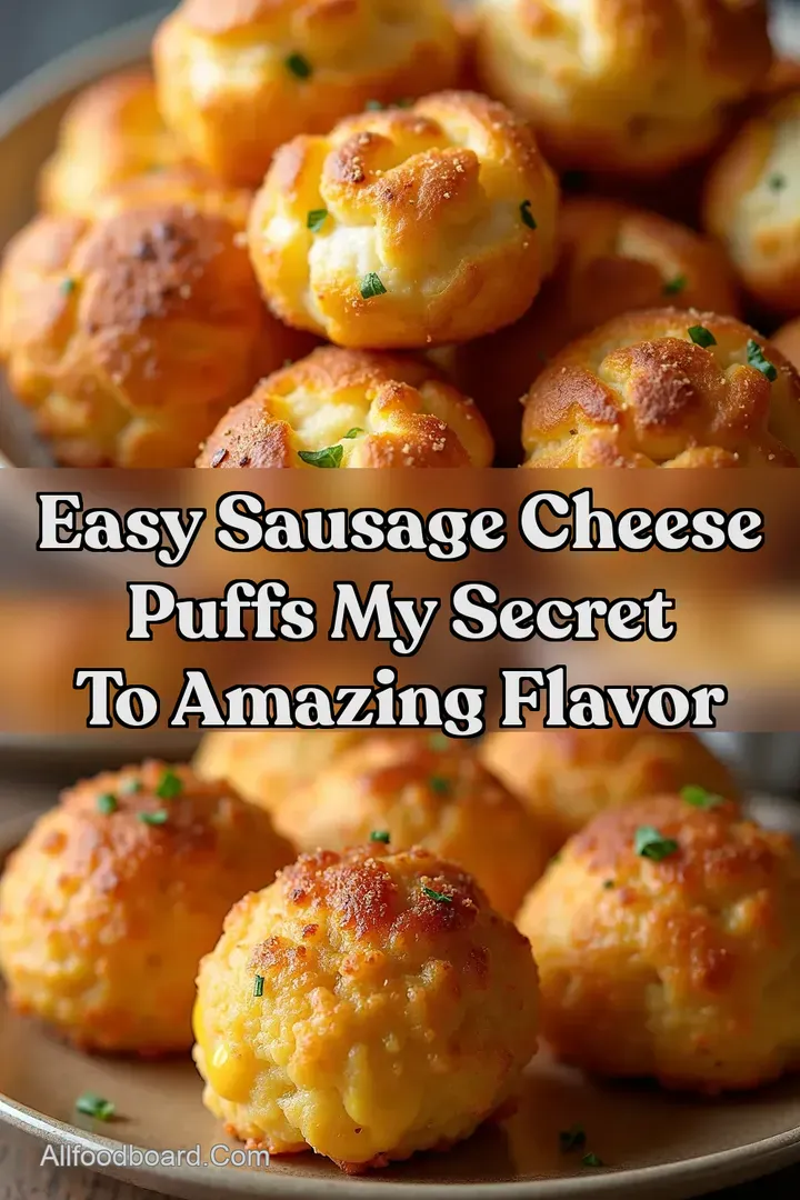 Easy Sausage Cheese Puffs My Secret To Amazing Flavor