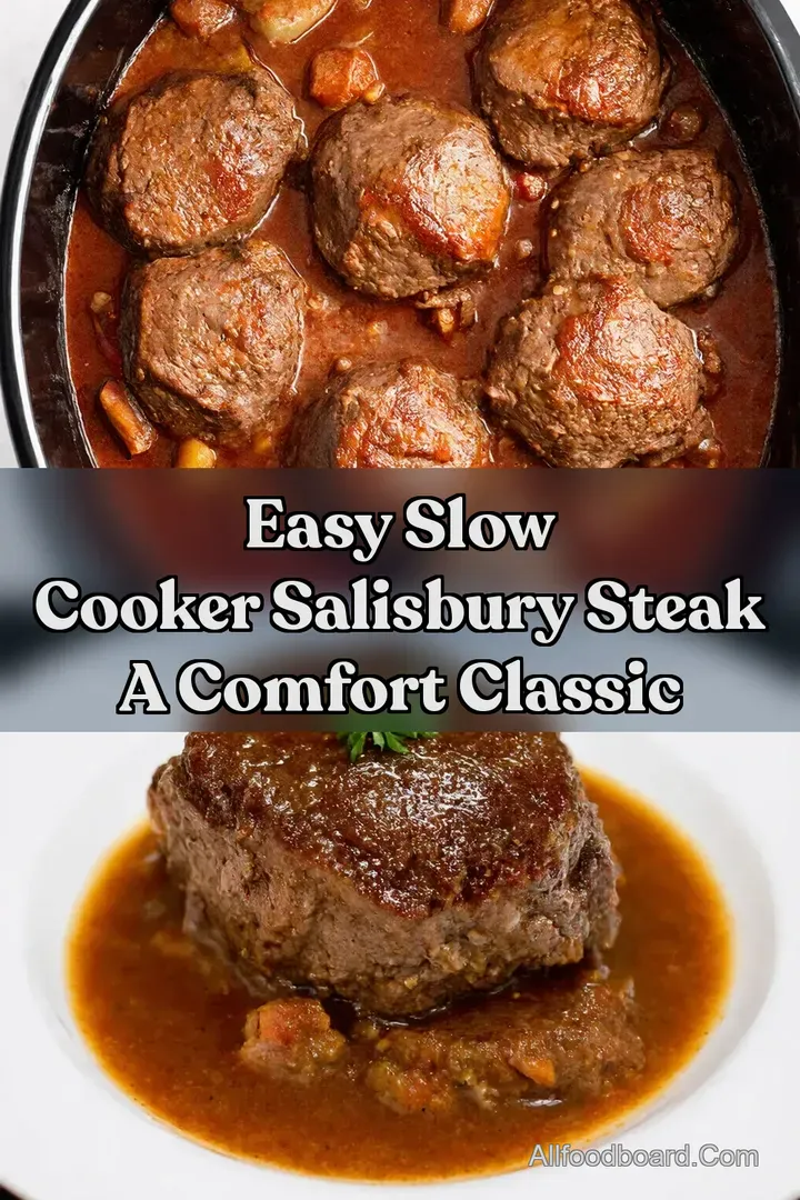 Easy Slow Cooker Salisbury Steak A Comfort Classic : PIN FOR LATER Easy Slow Cooker Salisbury Steak A Comfort Classic