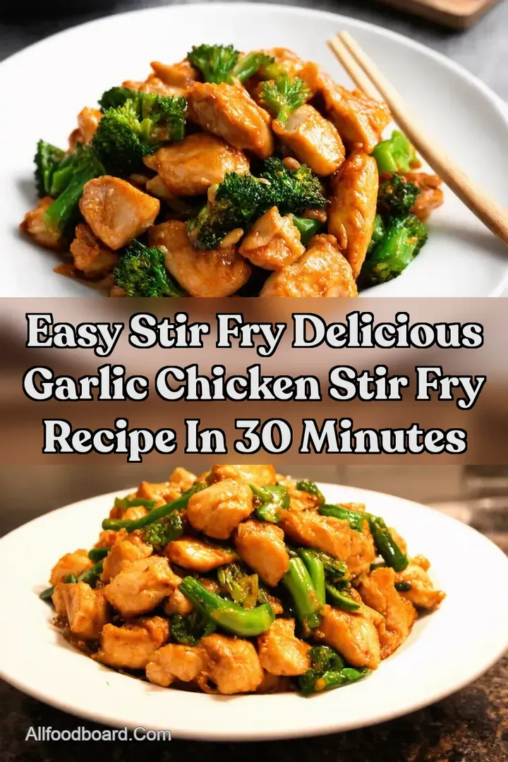 Easy Stir Fry Delicious Garlic Chicken Stir Fry Recipe In 30 Minutes : PIN FOR LATER Easy Stir Fry Delicious Garlic Chicken Stir Fry Recipe In 30 Minutes