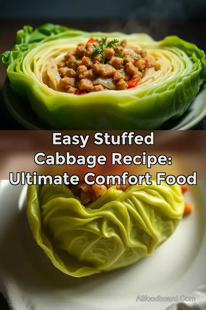 Easy Stuffed Cabbage Recipe: Ultimate Comfort Food : PIN FOR LATER Easy Stuffed Cabbage Recipe: Ultimate Comfort Food