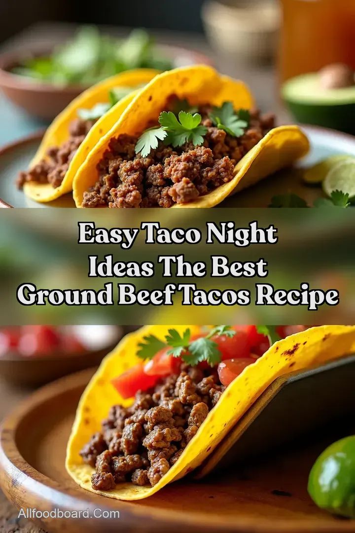 Easy Taco Night Ideas The Best Ground Beef Tacos Recipe