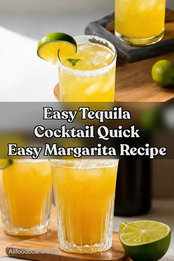 Easy Tequila Cocktail Quick Easy Margarita Recipe