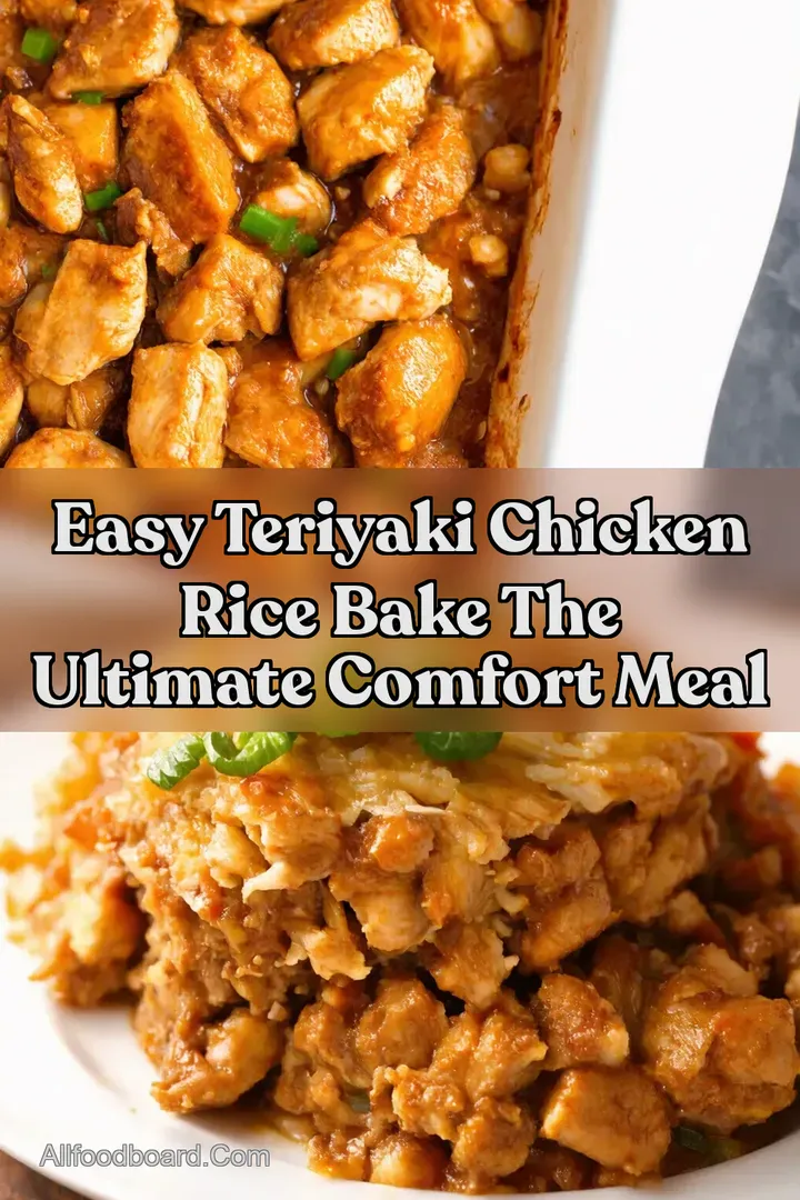 Easy Teriyaki Chicken Rice Bake The Ultimate Comfort Meal