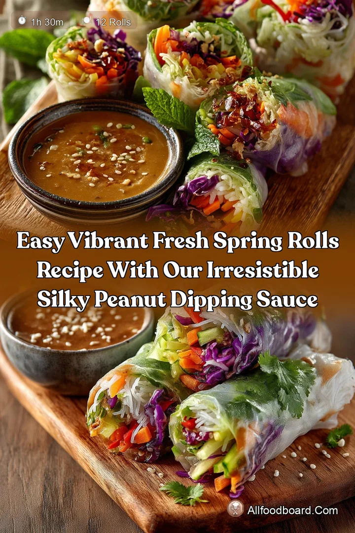 Easy Vibrant Fresh Spring Rolls Recipe with Our Irresistible Silky Peanut Dipping Sauce