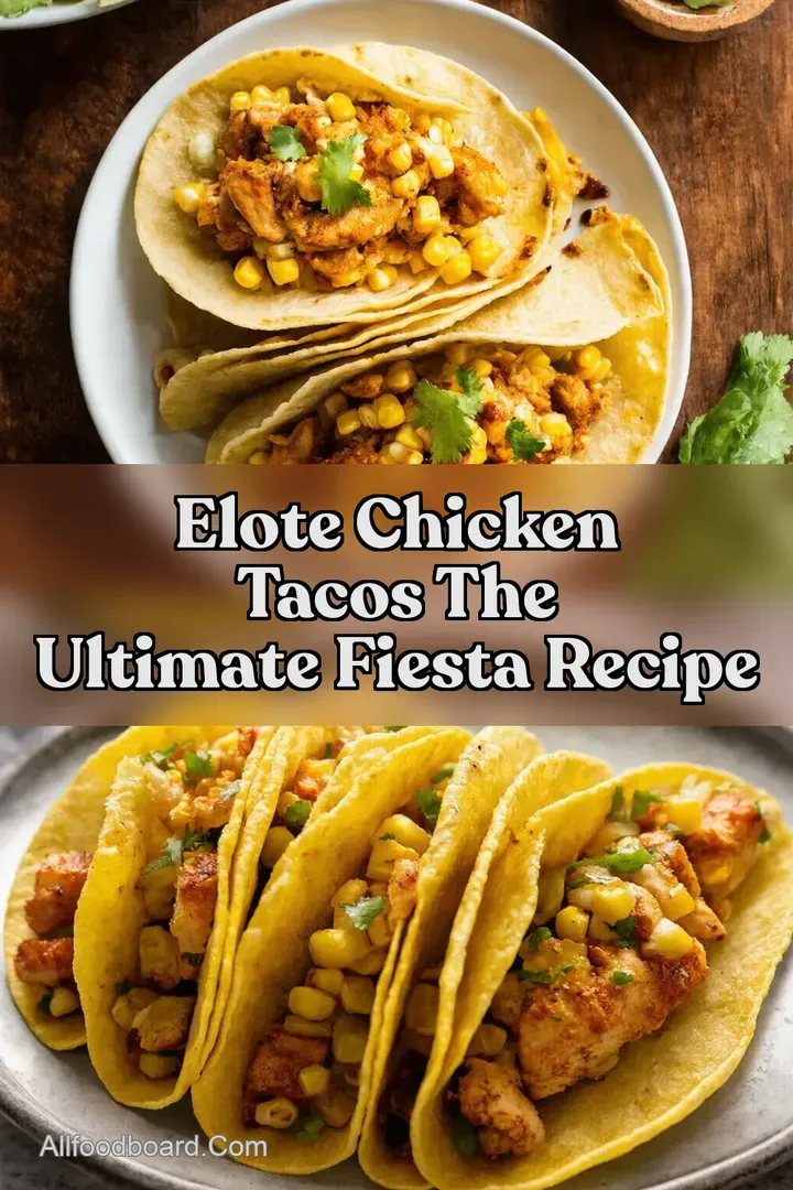 Elote Chicken Tacos The Ultimate Fiesta Recipe : PIN FOR LATER Elote Chicken Tacos The Ultimate Fiesta Recipe