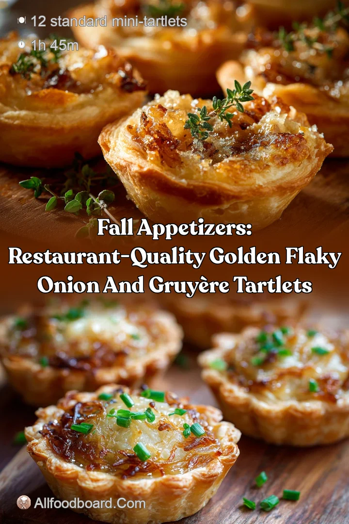 Fall Appetizers: Restaurant-Quality Golden Flaky Onion and Gruy&egrave;re Tartlets