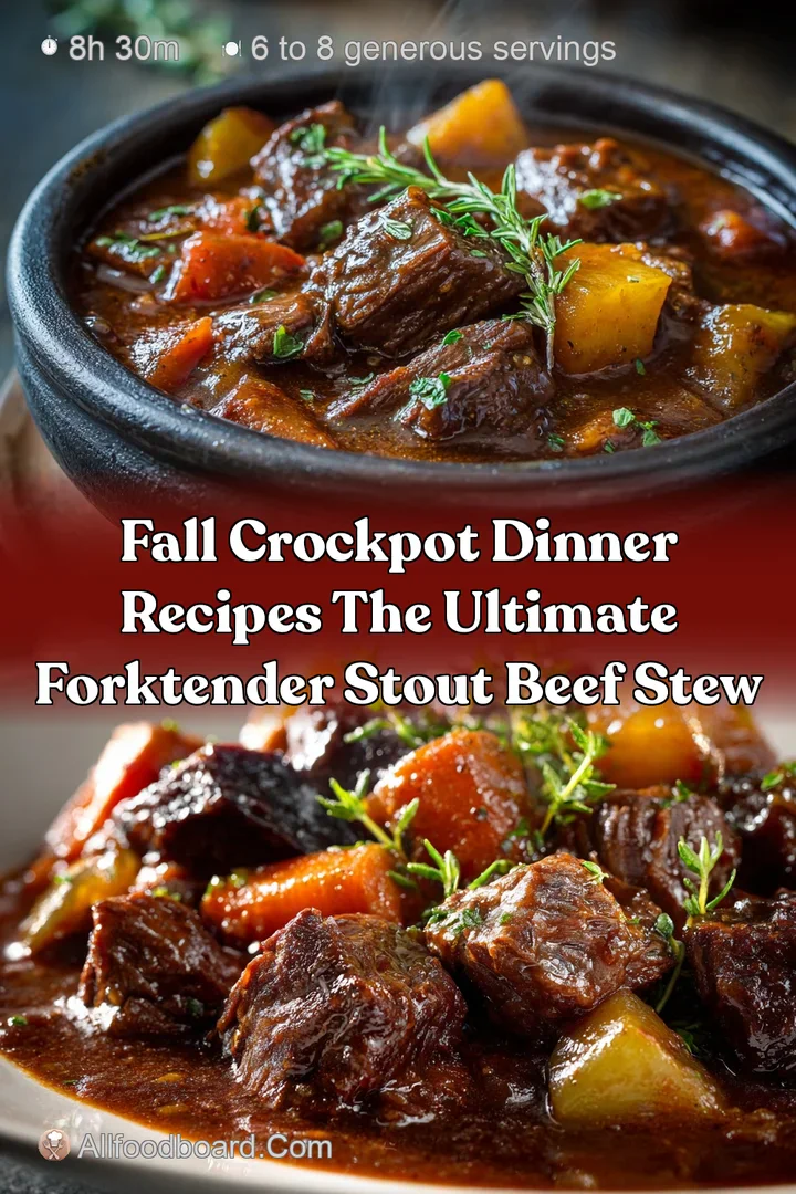 Fall Crockpot Dinner Recipes The Ultimate ForkTender Stout Beef Stew