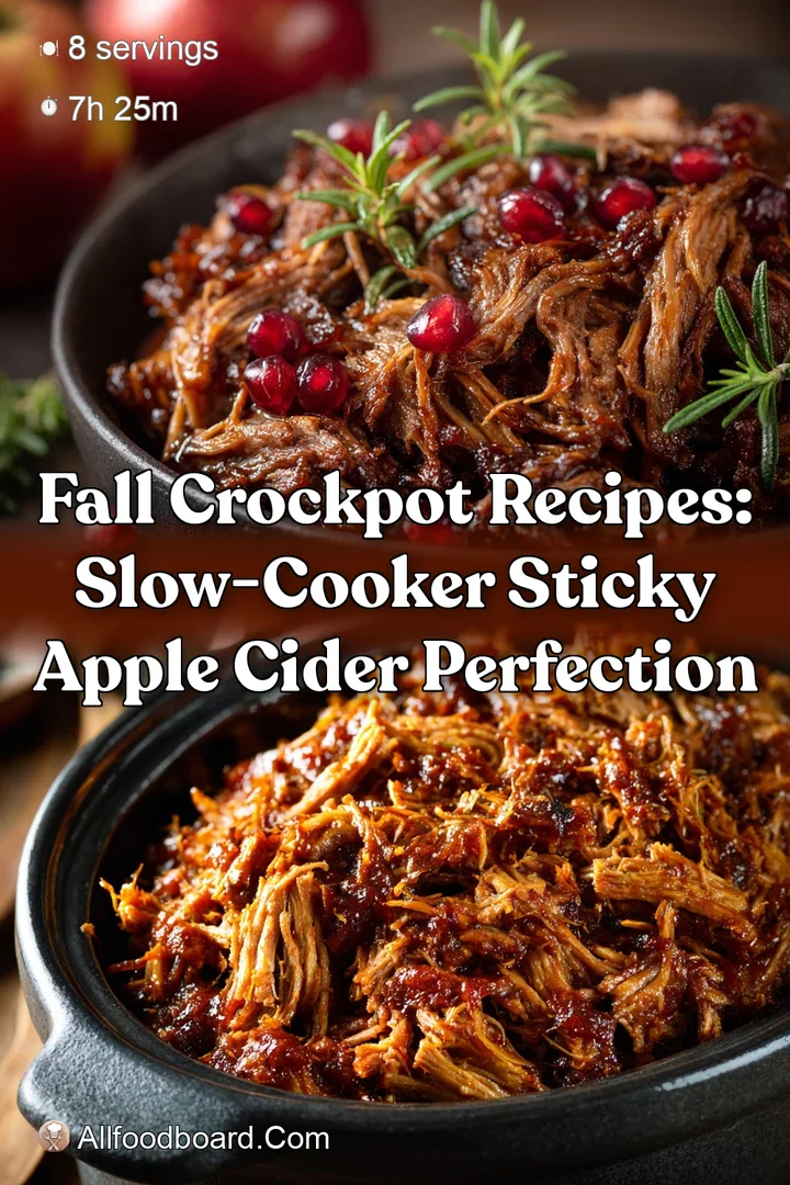 Fall Crockpot Recipes: Slow-Cooker Sticky Apple Cider Perfection