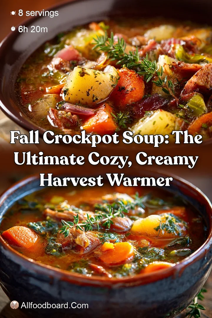 Fall Crockpot Soup: The Ultimate Cozy Creamy Harvest Warmer