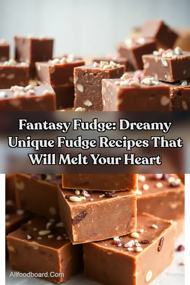 Fantasy Fudge: Dreamy Unique Fudge Recipes That Will Melt Your Heart : PIN FOR LATER Fantasy Fudge: Dreamy Unique Fudge Recipes That Will Melt Your Heart