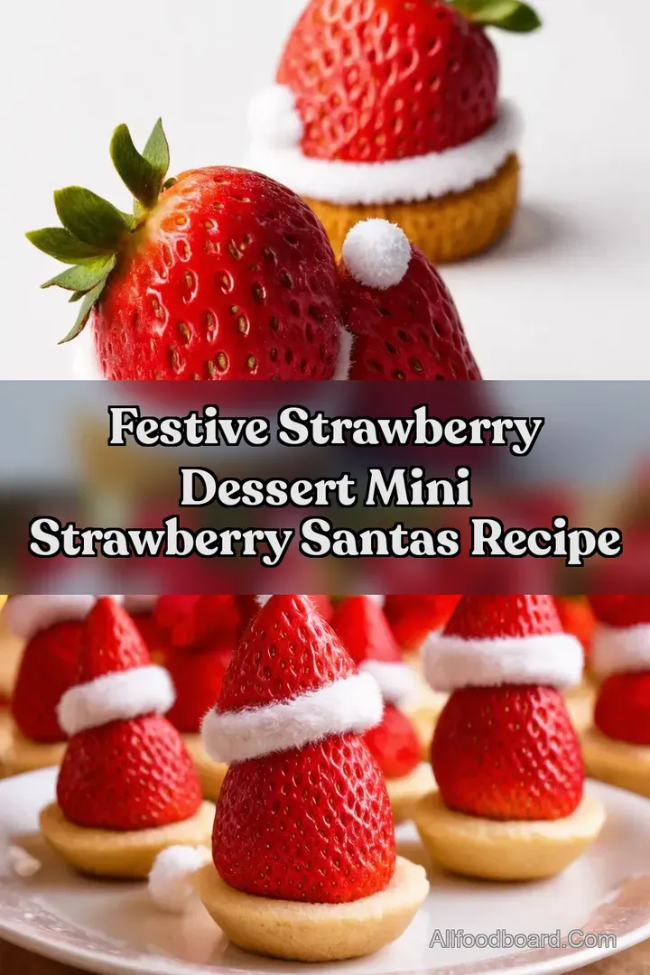 Festive Strawberry Dessert Mini Strawberry Santas Recipe