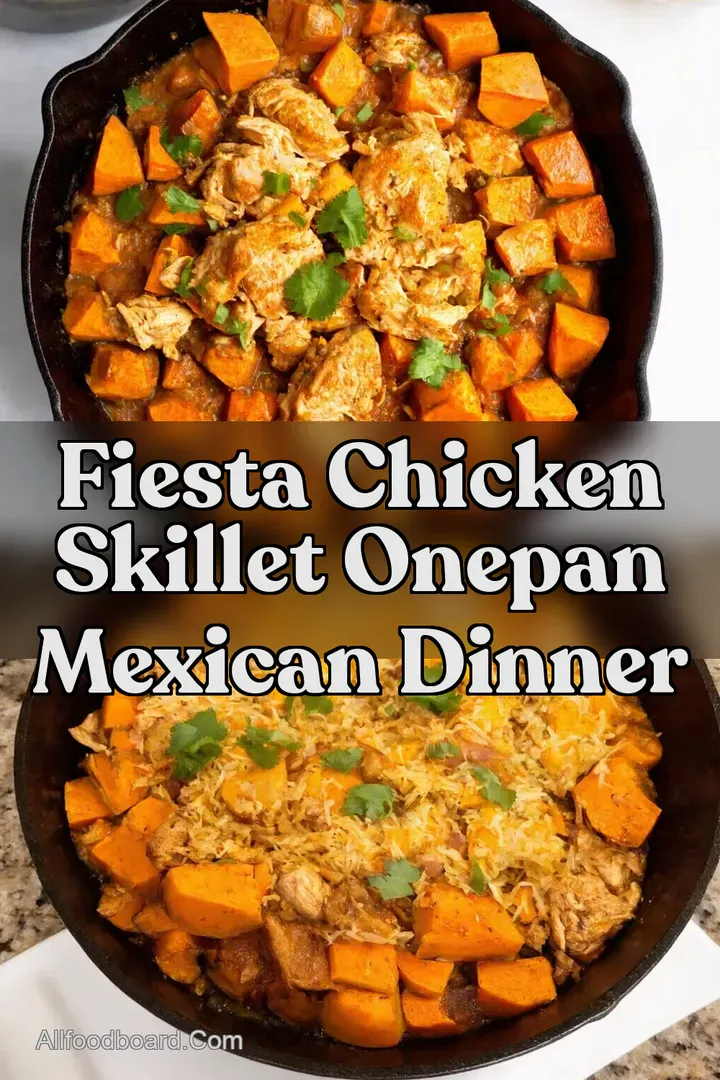 Fiesta Chicken Skillet OnePan Mexican Dinner