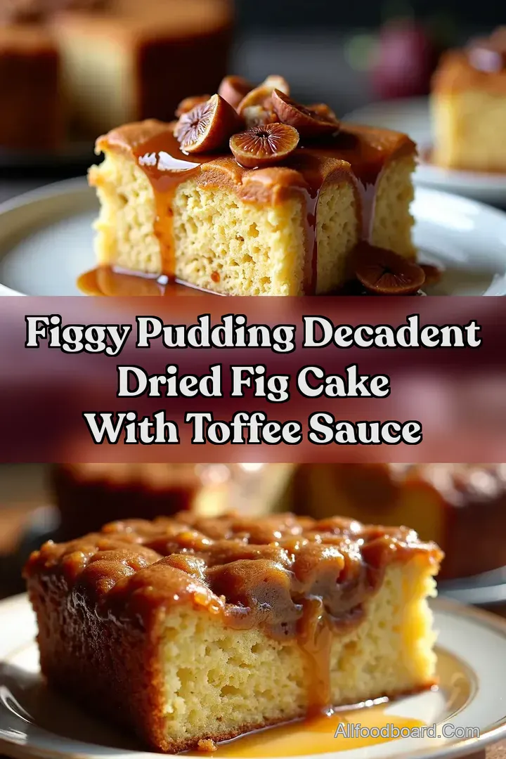 Figgy Pudding Decadent Dried Fig Cake With Toffee Sauce