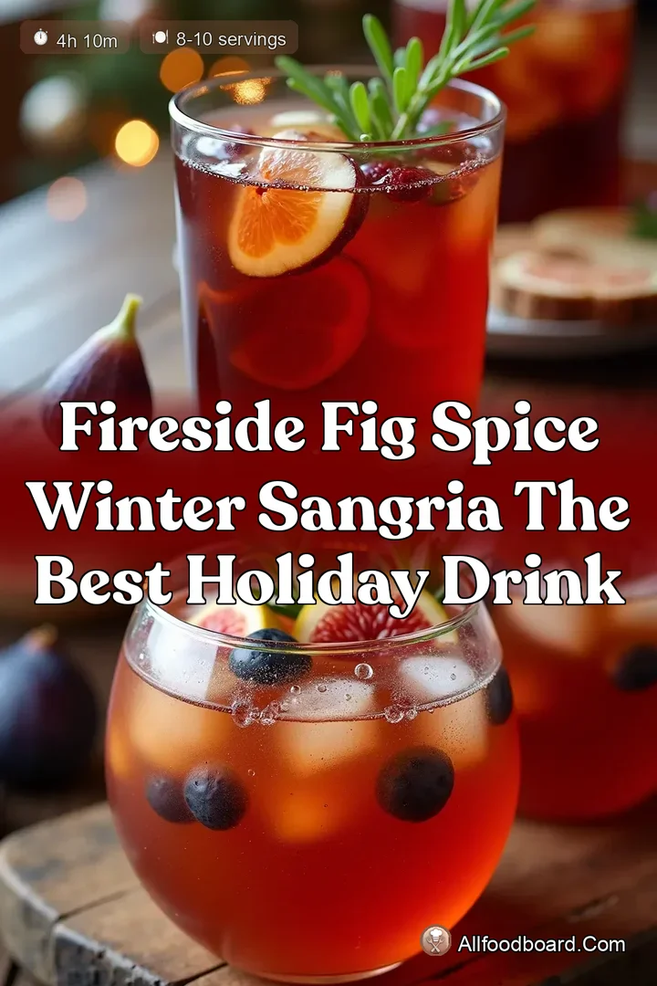Fireside Fig Spice Winter Sangria The Best Holiday Drink : PIN FOR LATER Fireside Fig Spice Winter Sangria The Best Holiday Drink