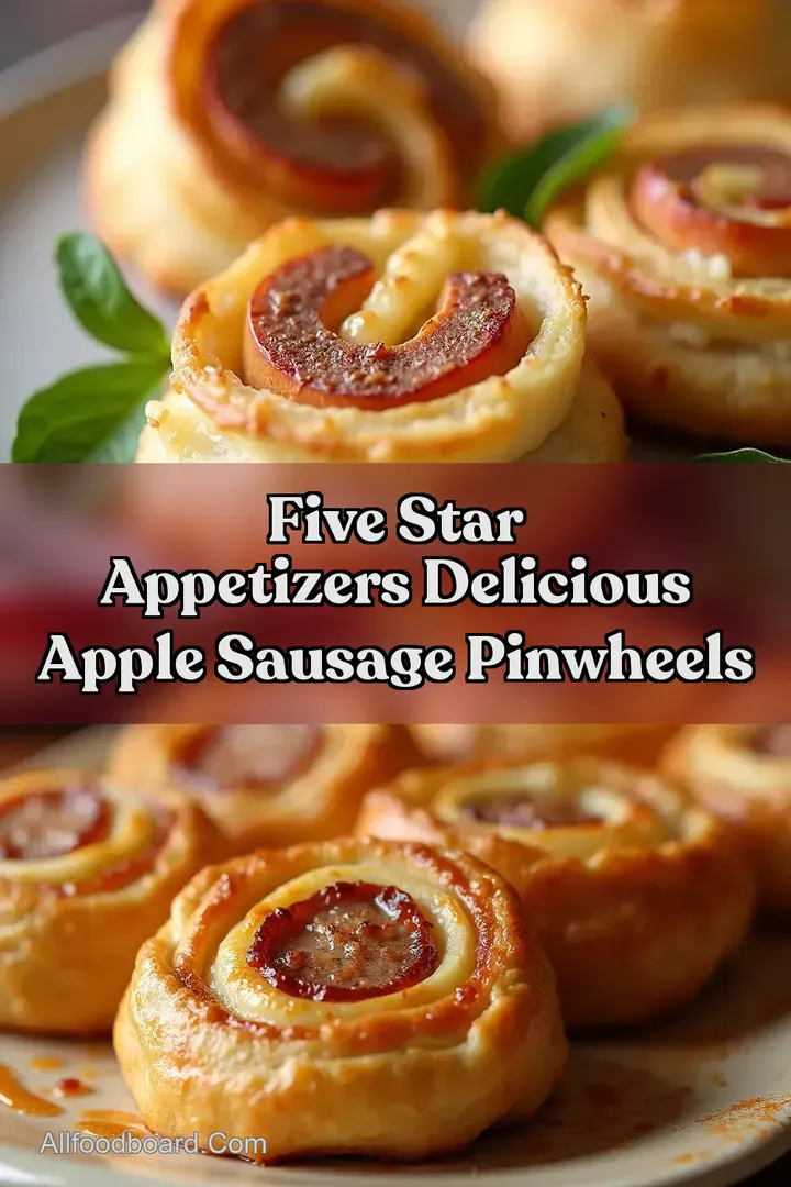Five Star Appetizers Delicious Apple Sausage Pinwheels