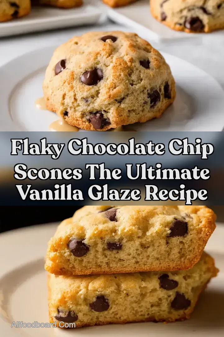 Flaky Chocolate Chip Scones The Ultimate Vanilla Glaze Recipe