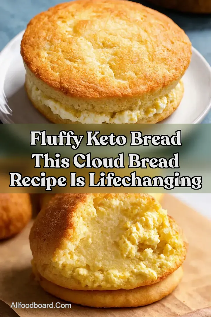 Fluffy Keto bread This Cloud Bread Recipe is LifeChanging : PIN FOR LATER Fluffy Keto bread This Cloud Bread Recipe is LifeChanging