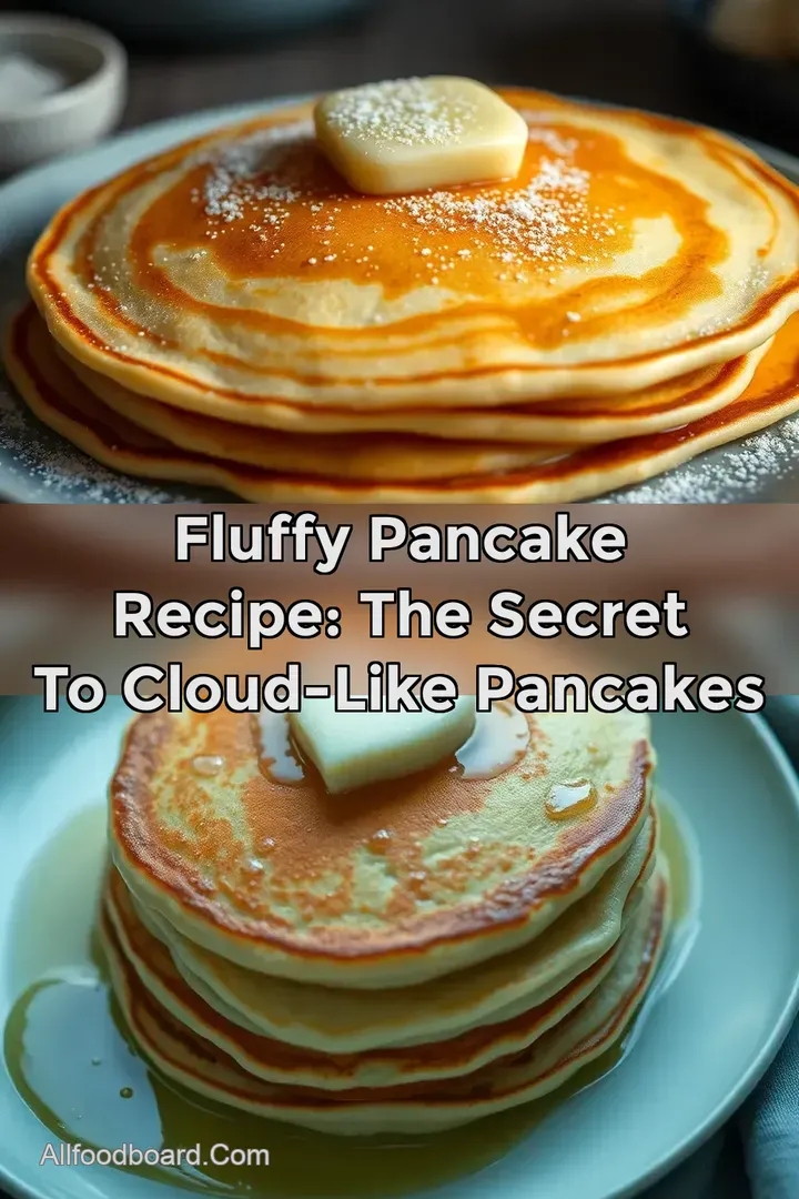 Fluffy Pancake Recipe: The Secret to Cloud-Like Pancakes