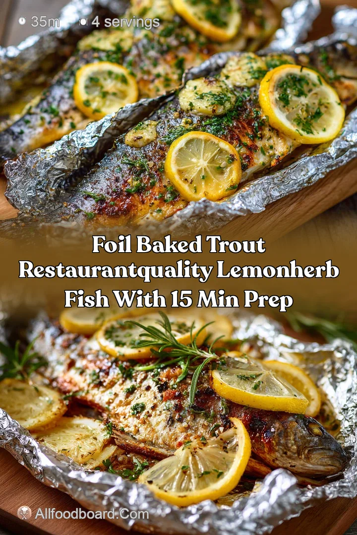 Foil Baked Trout RestaurantQuality LemonHerb Fish with 15 Min Prep